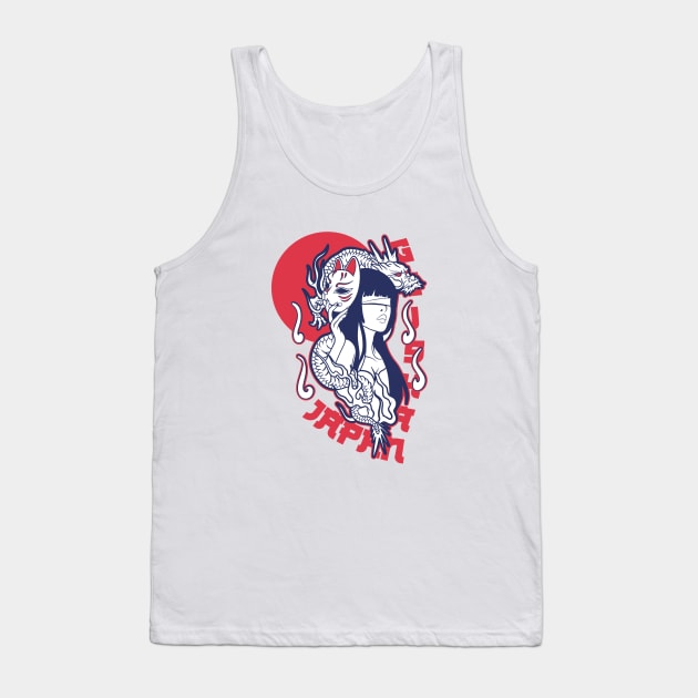 Geisha Girl Tank Top by nehemialeo